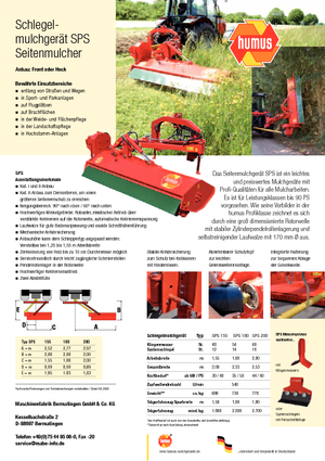 Falciatrici per scarpate Humus SPS 155