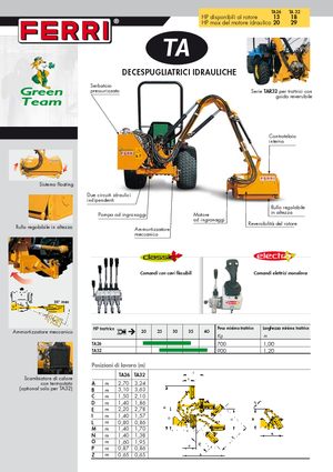Falciatrici per scarpate Ferri TA 26