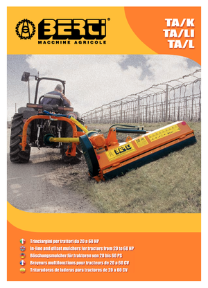 Falciatrici per scarpate Berti TA/L 145