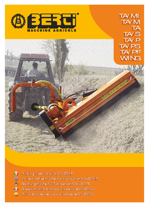 Falciatrici per scarpate Berti TA 180