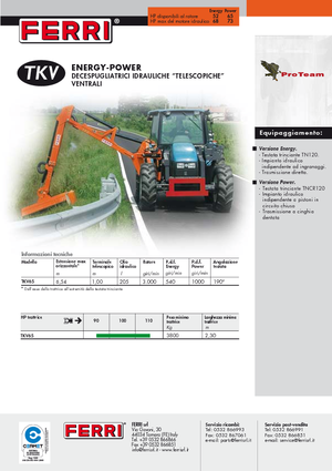 Falciatrici per scarpate Ferri TKV 65