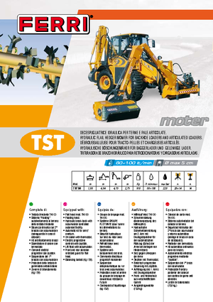 Falciatrici per scarpate Ferri TST 50
