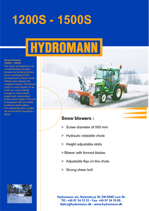 Sgombraneve Hydromann 1200 S