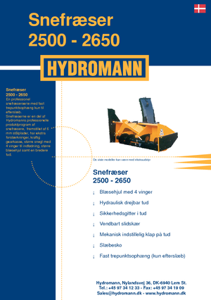 Sgombraneve Hydromann 2500
