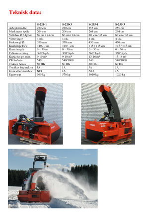 Sgombraneve Fransgard S 220-3