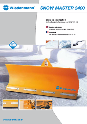 Spazzaneve leggeri Wiedenmann 3400