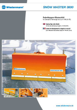 Spazzaneve leggeri Wiedenmann 3800