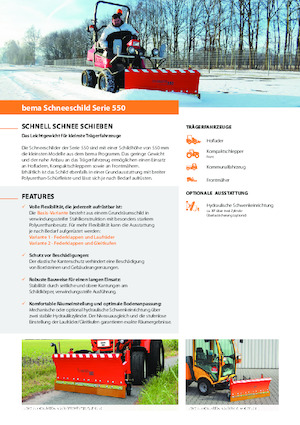 Spazzaneve leggeri Bema 550/1800