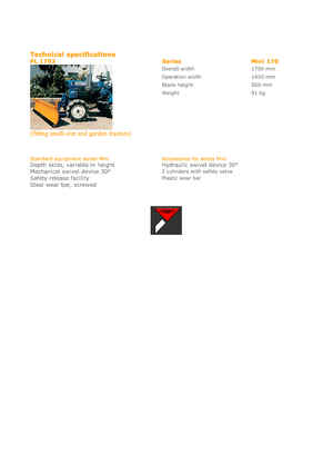 Spazzaneve leggeri Hydrac Mini 170