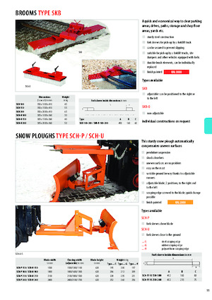 Spazzaneve leggeri Bauer SCH-U 240