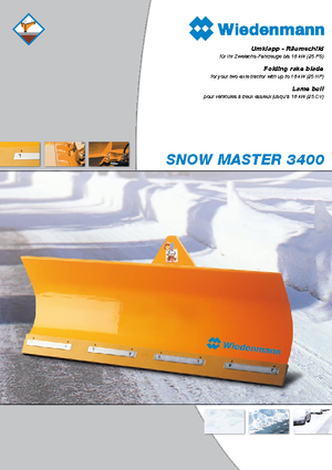Spazzaneve leggeri Wiedenmann SnowMaster 3403