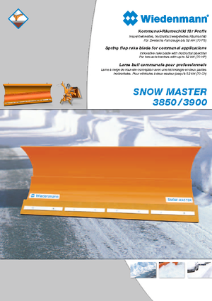 Spazzaneve leggeri Wiedenmann SnowMaster 3853