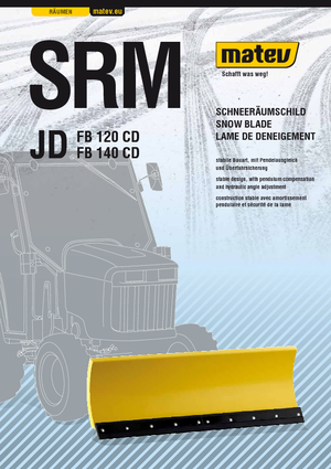 Spazzaneve leggeri Matev SRM-FB 140 CD JD