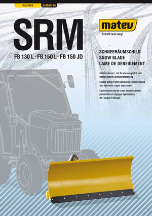 Spazzaneve leggeri Matev SRM-FB 130 L