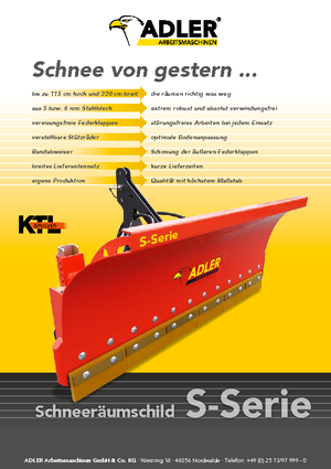 Spazzaneve con apertura a molla Adler S 300
