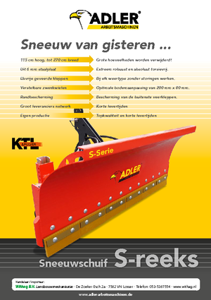 Spazzaneve con apertura a molla Adler S 300