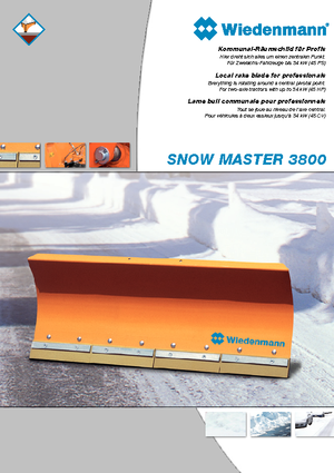 Spazzaneve con apertura a molla Wiedenmann SnowMaster 3804