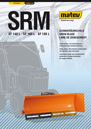 Spazzaneve con apertura a molla Matev SRM-SF 140 L
