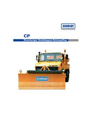 Spazzaneve con apertura a cerniera Schmidt CP 3