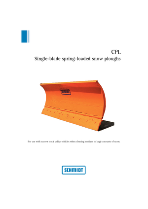 Spazzaneve con apertura a cerniera Schmidt CPL 21 *