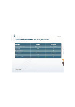 Spazzaneve con apertura a cerniera Pronar PU 1400