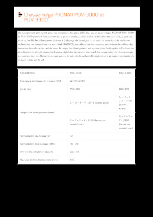 Spazzaneve con apertura a cerniera Pronar PUV 3300