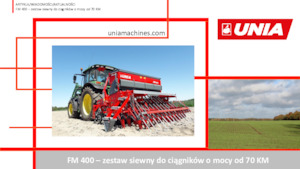 Seminatrici Unia FM A 700/3