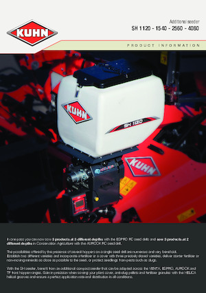 Seminatrici Kuhn SH 1120 Isobus