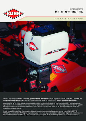Seminatrici Kuhn SH 1120 Isobus