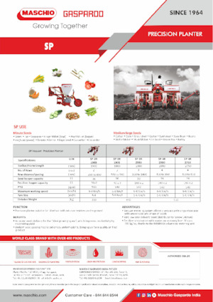 Seminatrici Gaspardo SP 4R 2750