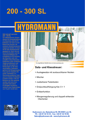 Spanditrici a montaggio esterno Hydromann 300 SL
