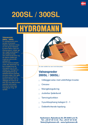Spanditrici a montaggio esterno Hydromann 300 SL