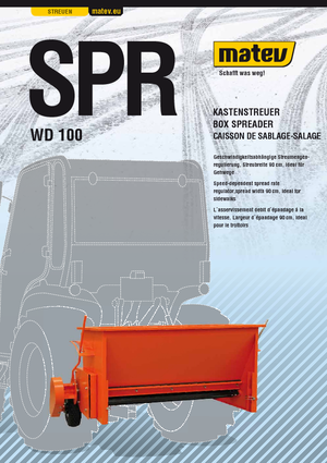 Spanditrici a montaggio esterno Matev SPR-WD 100