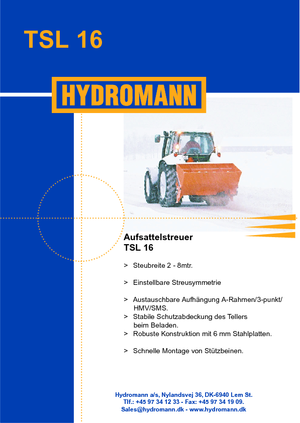 Spanditrici a montaggio esterno Hydromann TSL 16