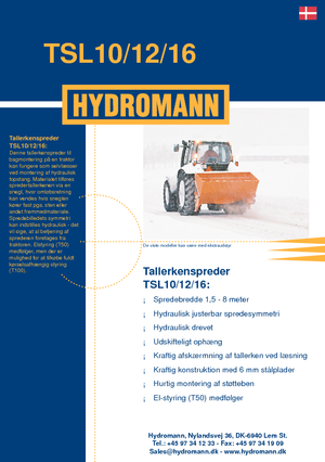 Spanditrici a montaggio esterno Hydromann TSL 16