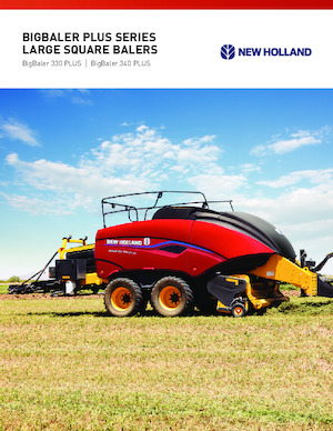 Presse per grandi imballaggi + Presse ad alta pressione New Holland BigBaler 330 PLUS CropCutter® Packer Cutter