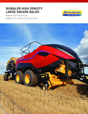 Presse per grandi imballaggi + Presse ad alta pressione New Holland BigBaler 340 High Density CropCutter® Rotor Cutter
