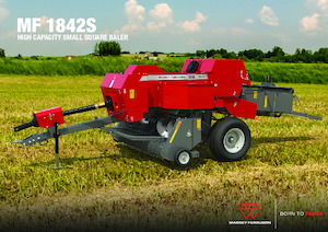 Presse per grandi imballaggi + Presse ad alta pressione Massey Ferguson SB 1842S