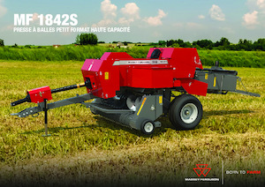 Presse per grandi imballaggi + Presse ad alta pressione Massey Ferguson SB 1842S