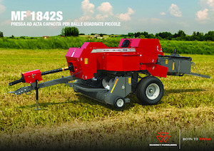 Presse per grandi imballaggi + Presse ad alta pressione Massey Ferguson SB 1842S