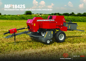 Presse per grandi imballaggi + Presse ad alta pressione Massey Ferguson SB 1842S