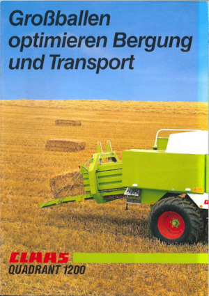 Presse per grandi imballaggi + Presse ad alta pressione Claas Quadrant 1200