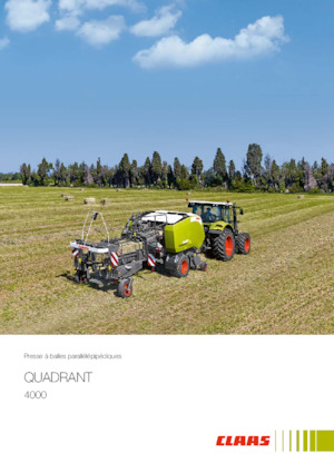 Presse per grandi imballaggi + Presse ad alta pressione Claas Quadrant 4000