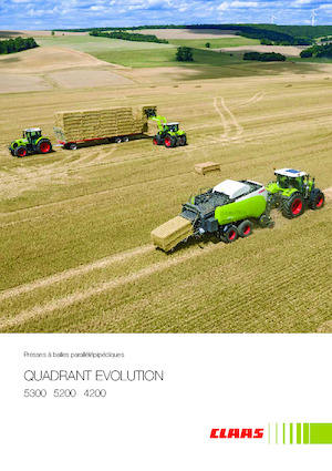 Presse per grandi imballaggi + Presse ad alta pressione Claas Quadrant 5300 Evolution RC Tandem
