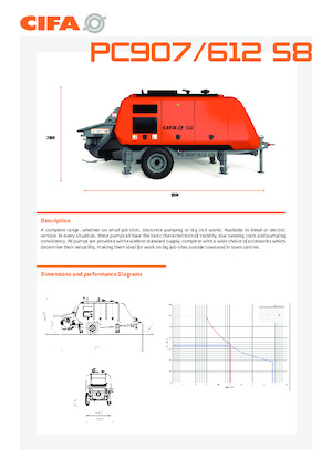 Pompe per calcestruzzo fisse CIFA PC 612