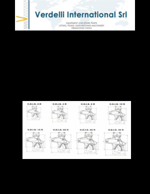 Multiprocessori idraulici (Cesoie) Verdelli C.D.I.V. 15