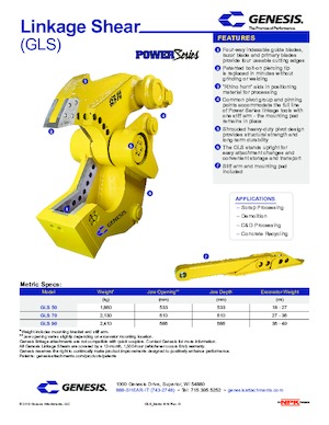 Multiprocessori idraulici (Cesoie) Genesis GLS 90