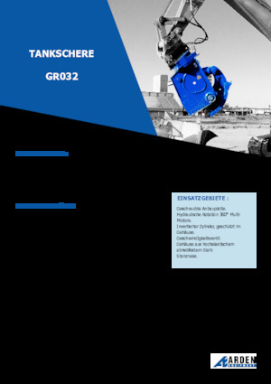 Multiprocessori idraulici (Cesoie) Arden GR032
