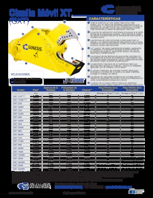 Multiprocessori idraulici (Cesoie) Genesis GXT 1555R