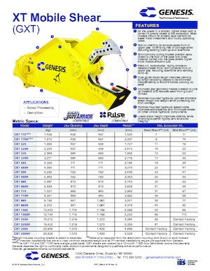 Multiprocessori idraulici (Cesoie) Genesis GXT 225